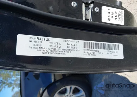 2019 Dodge Charger Sxt Rwd из США, поврежденный, VIN 2C3CDXBG0KH659915